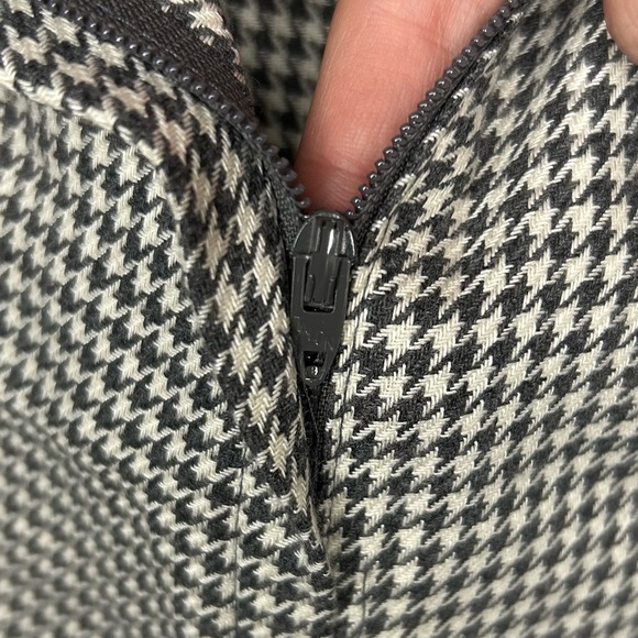Vintage Jessica Scott Houndstooth Tweed Secretary Office Skirt Size 18 34” Waist - Picture 7 of 9